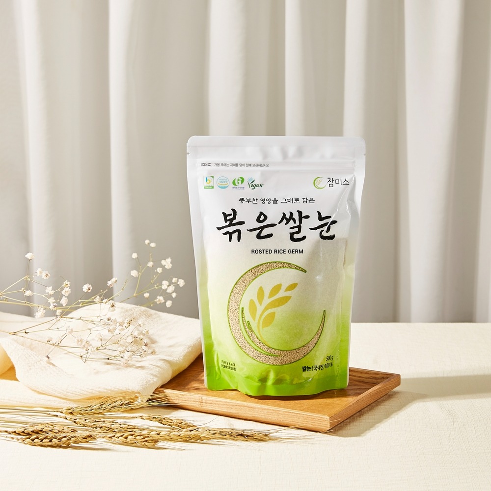 참미소 볶은 쌀눈 볶음 국산 햇쌀눈 해썹 현미 500g 파우치
