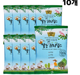 참미소 건강간식 쌀눈귀리칩스 60g 10봉 기름없이 구운 과자 무설탕 무색소 무방부제