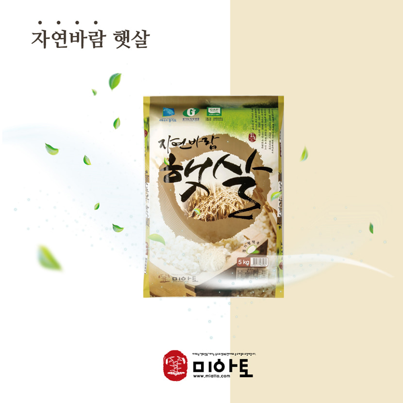 당일도정 25년햅쌀 / 상등급 /경기미 / 자연바람 햇살