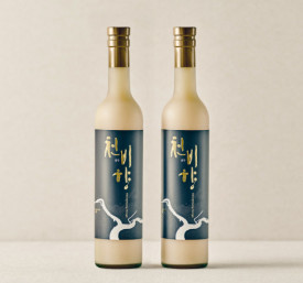 [ 천비향 생주 선물 세트 ] 500ml x 2병 / 14도 / 오양주 / 쇼핑백O