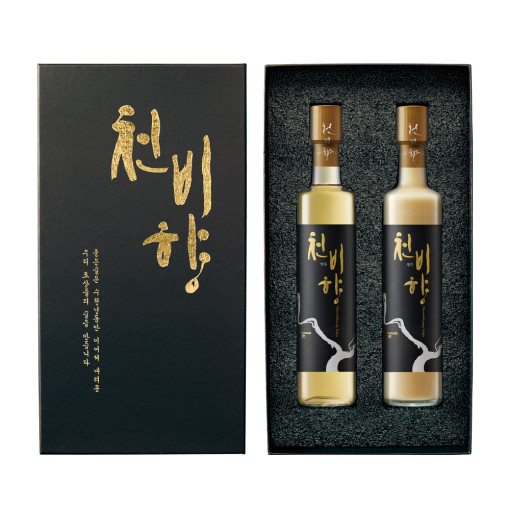 [ 천비향 약주 + 생주 선물 세트 ] 375ml x 각1병 / 오양주