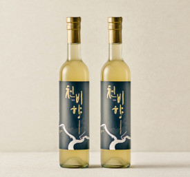 [ 천비향 약주 선물 세트 ] 500ml x 2병 / 16도 / 오양주 / 쇼핑백O