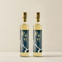 [ 천비향 약주 선물 세트 ] 375ml x 2병 / 16도 / 약주 / 오양주 / 쇼핑백 O