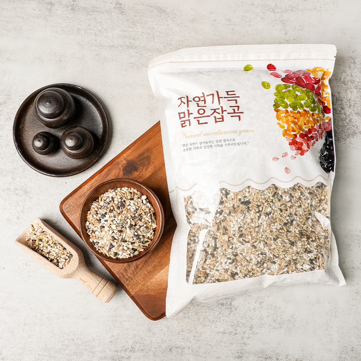 참미소 잡곡 2kg 국내산 혼합곡 7곡 잡곡밥 (현미 귀리 찹쌀 보리 차조 흑미 검정보리)