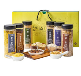 참미소 국산 잡곡 선물세트 6종 국내산 혼합곡 혼합잡곡 명절 선물용 어버이날선물 2.14kg