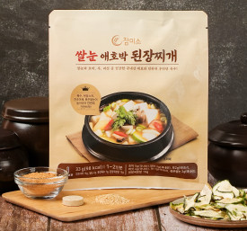 참미소 쌀눈 애호박 된장찌개 밀키트 33g (1~2인분) 5봉 국내산 국산 간단 즉석 간편 캠핑 요리 자취 혼밥