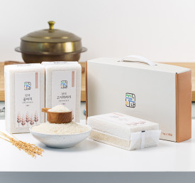 쌀이내 평택쌀 3종 선물세트 3kg 진공포장 - 1kgx3개