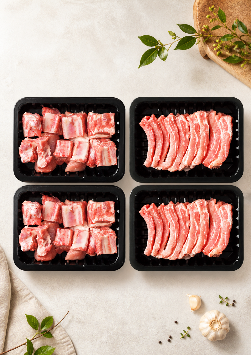 26추석) 한돈 갈비혼합세트 3.2kg