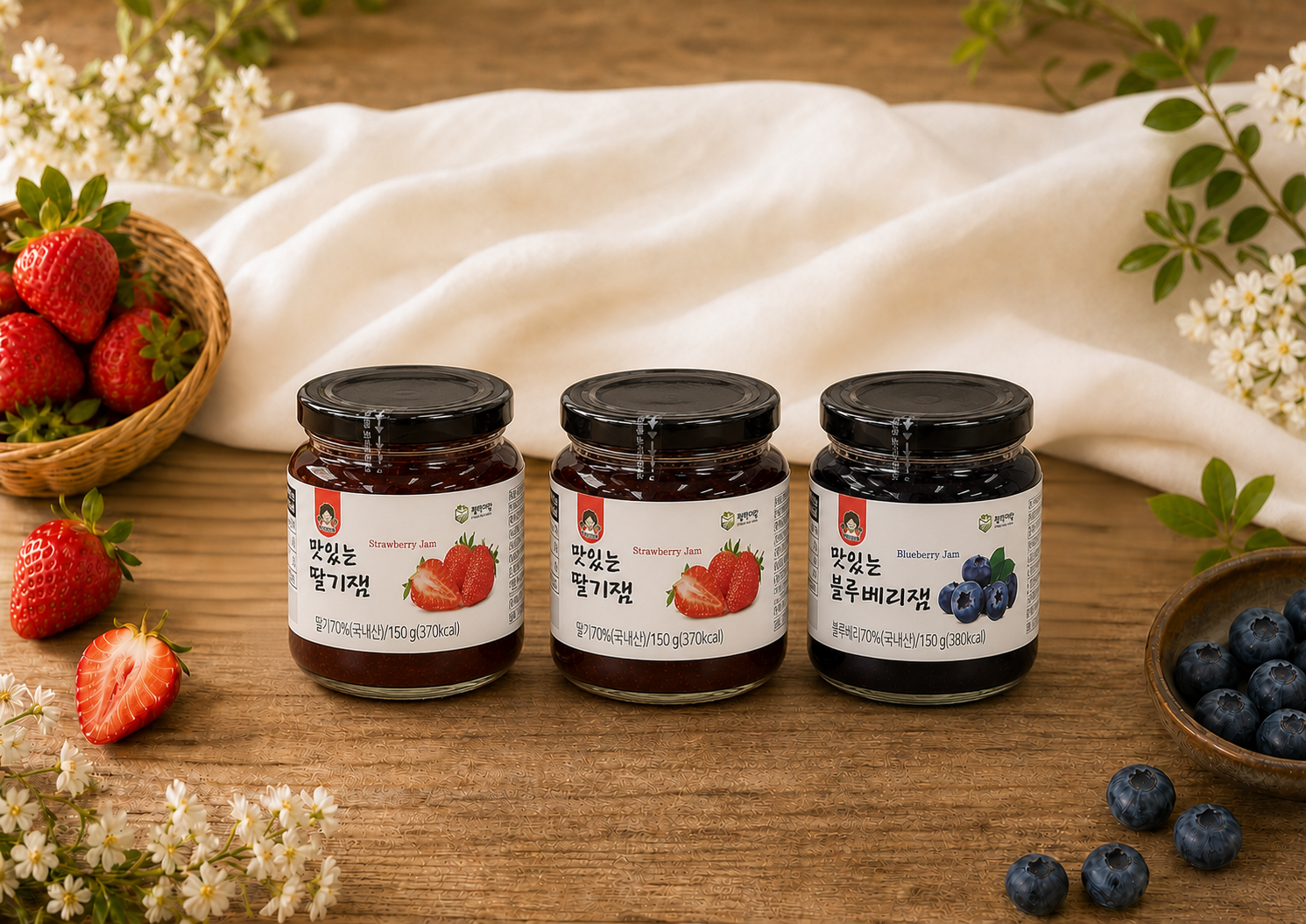 26추석) 잼 선물세트 150g x 3병